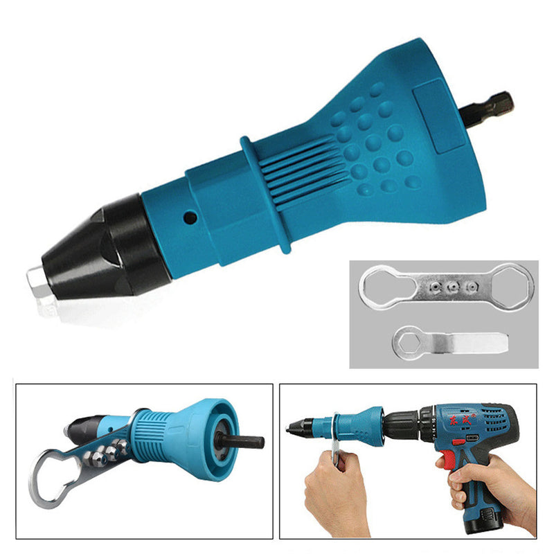 Cold Dimpler Rivet Set Adapter ادابتور برشام RVT-ADPTR- للمثقاب اللاسلكي أو الكهربائي لتحويله لماكينه