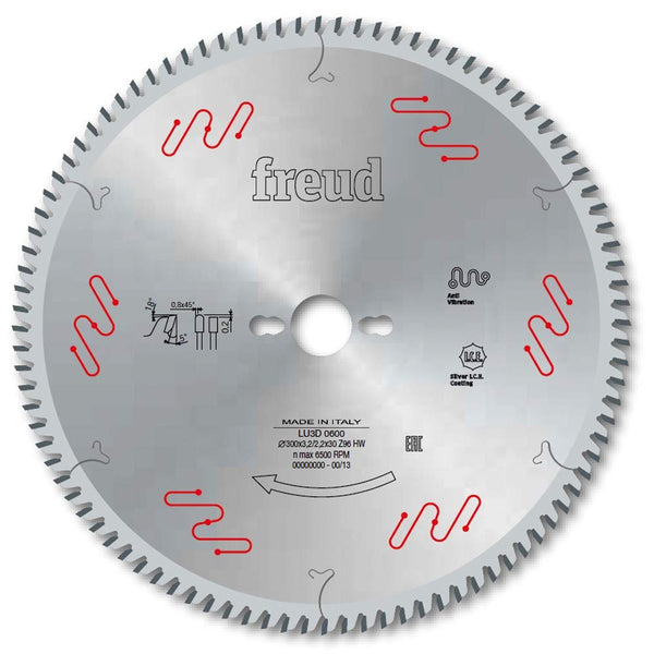 Freud Circualar Saw Blade 300mm-12 inch x3.2x30 mm, 96 Teeth Panel Sizing Saw Blade for Sliding Table Saws-F03FS05093