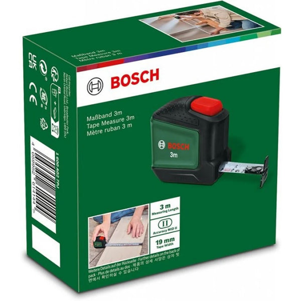 Bosch auto lock Measuring tape 3m - 1600A027PJ