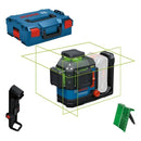ميزان ليزر  اخضر 3 خط  بطارية 18 فولت GLL 18V-120-33 CG بزاوية 360°  - بدون بطارية و شاحن من بوش - 0601065101