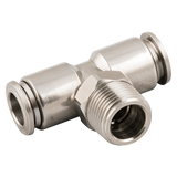 Pneumatic Metal Male Tee Connector Tube x Male Thread – Model MPT