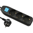 مشترك كهرباء 16 امبير 3 مخرج اسود اي لوك - ILOCK-BLACK-3PLUG POWER DISTRIBUTOR-16A
