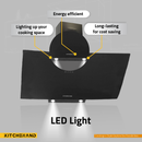 Kitchenand Black Glass Turkish Built-in Hood, 90 cm-HG-K90B650RC