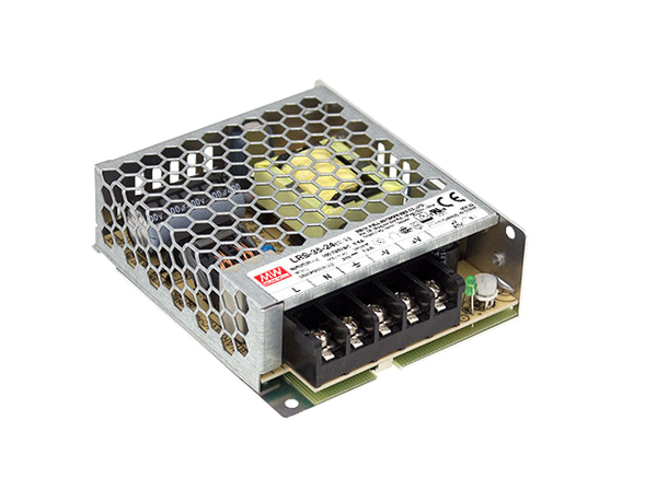 باور سبلاى تثبيت 220 فوات AC مغلق خرج مفرد 12 فولت DC  من مينويل – موديل LRS-12