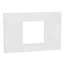 Schneider Cover Frame, Miluz E, 2 Gang, White - M3TB02-WE