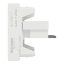 Schneider Telephone Outlet, Miluz E, 6 Pin, 4 Wire, mechanism with shutter, white  - M3TB1_RJ4M