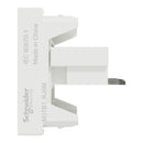 Schneider Data Socket, Miluz E, mechanism, CAT6, with shutter, white - M3TB1_RJ6M