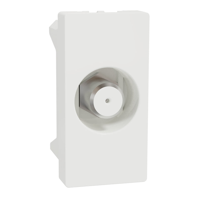 Schneider TV Outlet, Miluz E, F-type, mechanism, white - M3TB1_TVFM