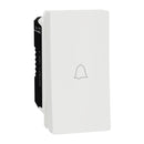 Schneider Doorbell Switch, Miluz E, 10A, 250V, 1 Module, White - M3TB31-BP-1M