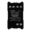 Schneider Switch, Miluz E, 2 way, 10AX, 250V, 1 Module, White - M3TB31_10A_2