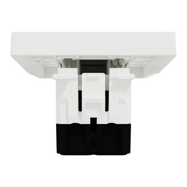 Schneider Doorbell Switch , Miluz E, 10A, 250V, 2 module, White - M3TB31_BP_2M