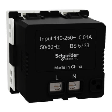 Schneider Doorbell Buzzer, Miluz E, 2 Module, White - M3TB31_DB