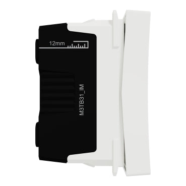 Schneider Intermediate Switch, Miluz E, 10-16A, 250V, 1 module, White - M3TB31_IM