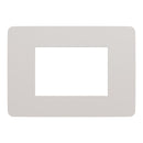 Schneider New Unica Cover Frame 1 gang, 3 Modules, Light Grey - NU270324