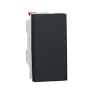 Schneider New Unica One-way Switch, 1-Pole, 10A, 1-Module, Anthracite - NU310154