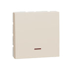 Schneider New Unica Air Conditioner Switch with Lamp 1-way, 32 A, 2 Modules, Beige - NU323244S