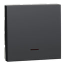 Schneider New Unica Top/Class, Rocker Switch, 1-Way, 32 A 250 VAC, 2M, Anthracite - NU323254S