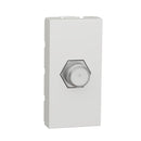Schneider New Unica TV Socket Mechanism, 1 Module, F-Type, White - NU346818