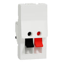 Schneider Loudspeaker socket, New Unica, 1 module, white - NU348718