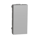 Schneider New Unica Blind Cover, 1 Module, Aluminium - NU986530