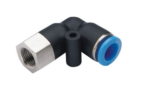 Female Elbow Connector Pneumatic Air tube fittings Thread 1/4 inch x Tube 8mm Model TPLF8-02