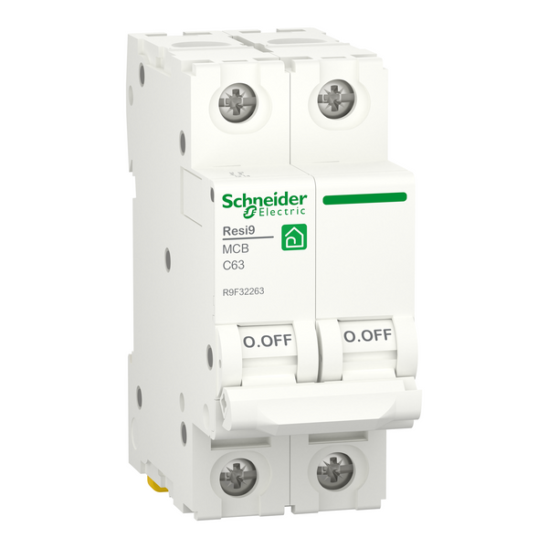 Schneider Miniature circuit breaker 2P, 63A /Model R9F32263