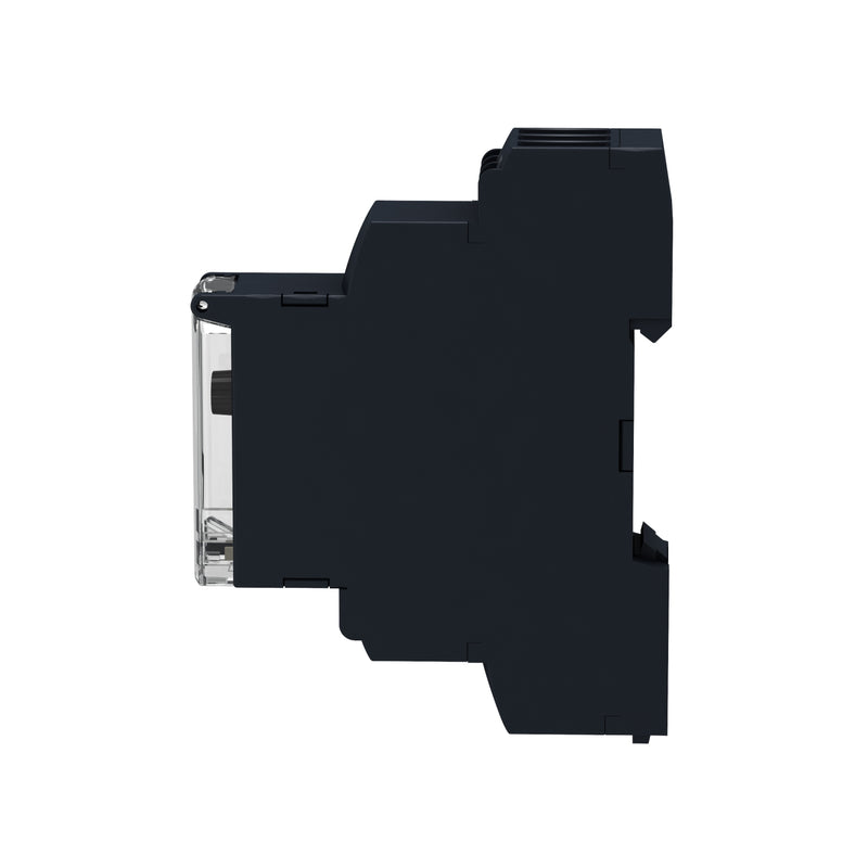 شنايدر تايمر الكترونى  مدى زمني من 1 ثانية حتى 100 ساعة – جهد تشغيل 24 إلى 240 فولت متردد – نقطة تلامس تحويل واحدة (1 C/O)  – موديل RE17RAMU