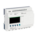 شنايدر ريلاي ذكي مدمج Zelio Logic – 20 دخل/خرج (I/O) – جهد تشغيل 24 فولت تيار مستمر (DC) – مزود بساعة – شاشة عرض – موديل SR2B201BD