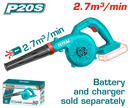 Total tools Cordless blower 20 volt without  battery and charger - TABLI20028