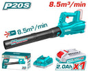 Total Tools 20V Cordless Garden Blower with 2 Batteries (2Ah) and Charger –  TABLI203235