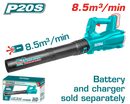 Total tools Cordless blower 20 V with out Battery and charger - TABLI20323