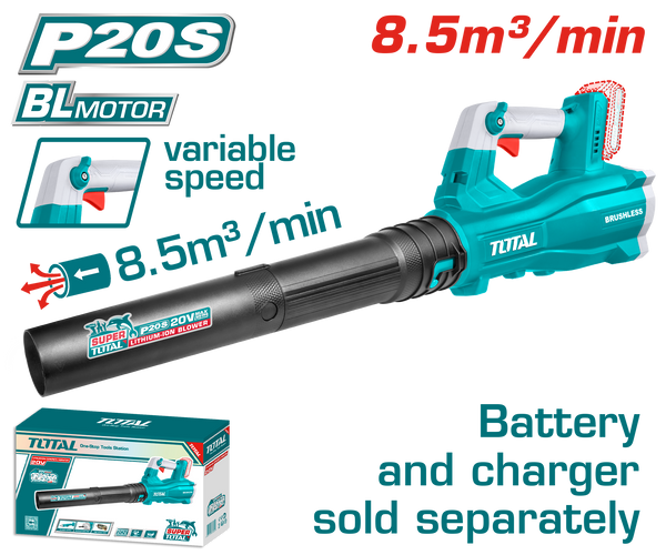 Total tools Cordless Brushless blower 20V without Battery and charger - TABLI20428
