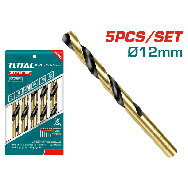 Total tools HSS drill bit 12 mm - TAC101203