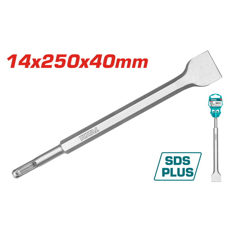 توتال تولز اجنه تكسير مبططة كعب بلس 14*250 مم  - TAC15121412 