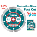 Total Tools Diamond Concrete Cutting Disc 5" 22.2mm × 10mm – TAC2111253