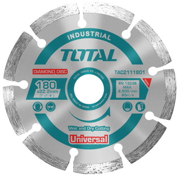 TOTAL TOOLS Dry diamond disc  (7") 22mm -TAC2111801