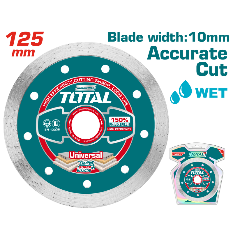 Total tools Wet diamond disc 5" 22.2 mm- TAC2121251