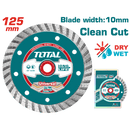 Total Tools Diamond Concrete Cutting Disc 5" 22.2mm × 10mm – for Dry & Wet Cutting – TAC2131253