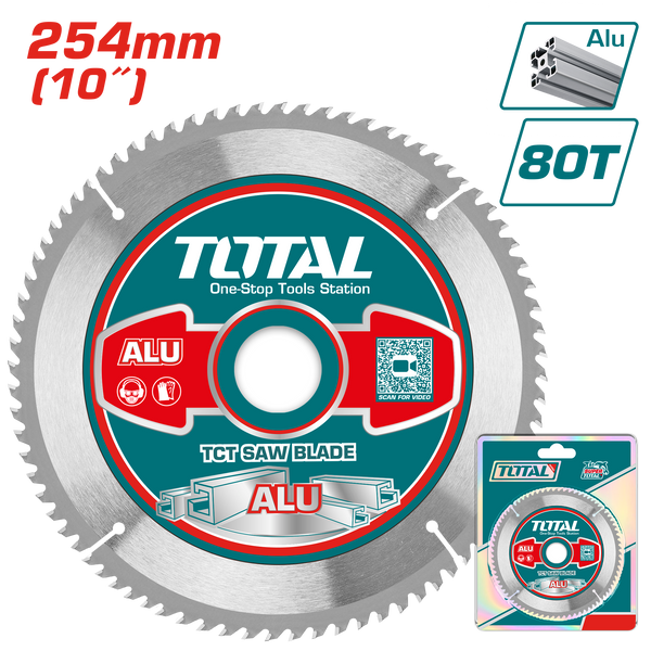 Total tools TCT saw blade for aluminum 10 inch  80T - TAC233728