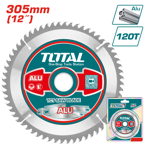 Total tools TCT saw blade for aluminum  12 inch  120T -  TAC2339212