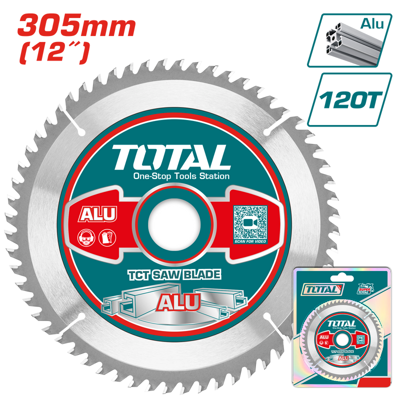 Total tools TCT saw blade for aluminum  12 inch  120T -  TAC2339212