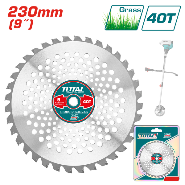 توتال تولز صينية  قص حشائش 9 بوصه 40 سنة – تجويف 25.4 مم  - TAC234615 
