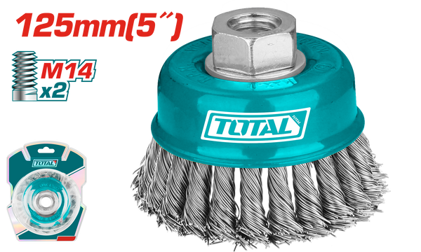 Total tools Wire cup twist brush 5" - TAC32051