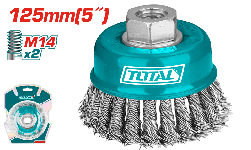 Total tools Wire cup twist brush 5" - TAC32051