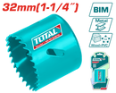 Total tools HSS bi-metal hole saw 32 mm  - TAC410321