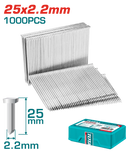 توتال تولز مسمار خرسانة 25 × 2.2 مم ، عدد 1000 قطعة – موديل TAC918253