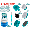 TACB1101 - توتال تولز طقم فرش تنظيف للشنيور 11 قطعة