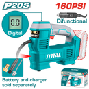 توتال تولز كمبروسر سياره بطاريه 20 فولت بدون بطاريه  و شاحن TACLI2012 
