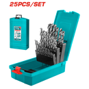 Total tools 25 Pcs HSS drill bits set 1 : 13 mm TACSD0251