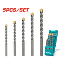 توتال تولز طقم بنط فيديا  حوائط 5 قطع من  4 : 10 مم  - TACSD5051